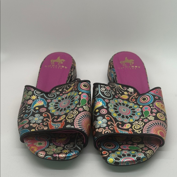 Embassy London Vivid Jewel Toned Mules Slides Sandals Shoes **Size 30/US 8**🌸🌸 - Picture 3 of 9